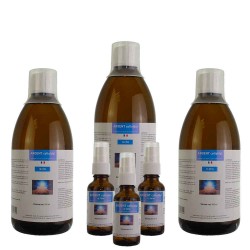 PACK 3 argent colloidal: 3 bouteilles 500ml + 3 spray 30ml